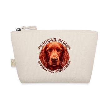 Celtischer Irish Setter Kreis - Bio-Täschchen - Natur - Vorne