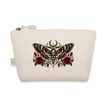 Totenkopfschwärmer Gothic Motte - Bio-Täschchen - Natur - Vorne