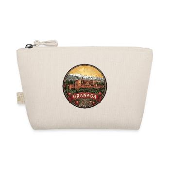 Granada Spanien Reiseabzeichen Alhambra Palast Geschenk - Bio-Täschchen - Natur - Vorne