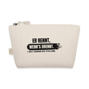 Er rennt, wenn's brennt - Bio-Täschchen - Natur - Vorne