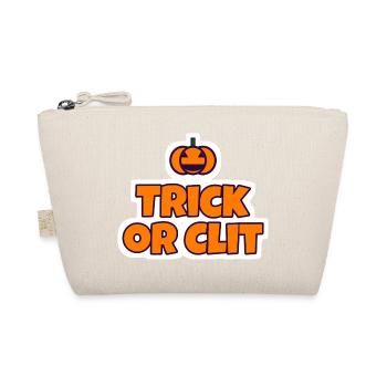 Trick or Clit Halloween Sticker - Bio-Täschchen - Natur - Vorne
