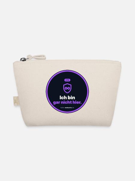 Ich Bin Gar Nicht Hier. VPN Nerd Shirt - Bio-Täschchen - Natur