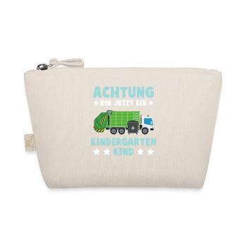 Ich Bin Jetzt Ein Kindergartenkind Müll Auto Mülla - Bio-Täschchen - Natur - Vorne