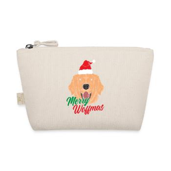 Merry Woffmas - Heiraten Weihnachtshund - Bio-Täschchen - Natur - Vorne
