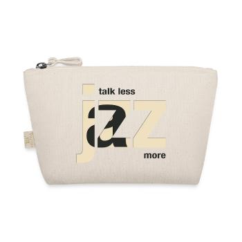 Talk Less Jazz More – Jazz Musik Design - Bio-Täschchen - Natur - Vorne