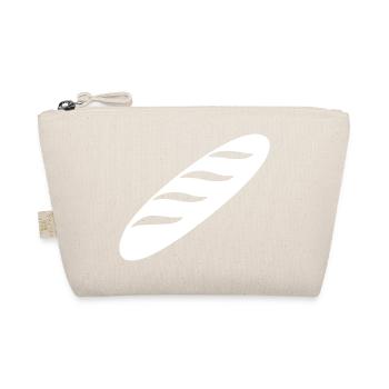 Humor French Baguette – Lustiges Frankreich-Geschenk - Bio-Täschchen - Natur - Vorne