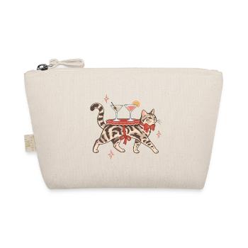 Cocktail Cat - Bio-Täschchen - Natur - Vorne