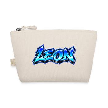 LEON Graffiti Name Street Art Hip Hop 3D - Bio-Täschchen - Natur - Vorne