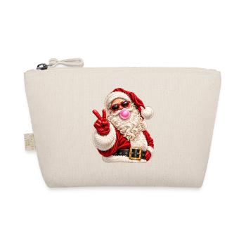 Weihnachtsmann-Sonnenbrille Kaugummi-Frieden - Bio-Täschchen - Natur - Vorne