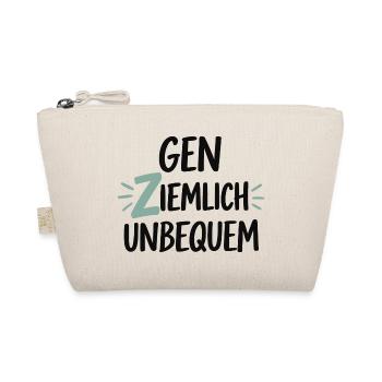 Gen Ziemlich Unbequem Spruch – Statement - Bio-Täschchen - Natur - Vorne