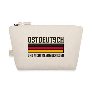 Ostdeutsch nicht kleinzukriegen Schwarz Rot Gold - Bio-Täschchen - Natur - Vorne