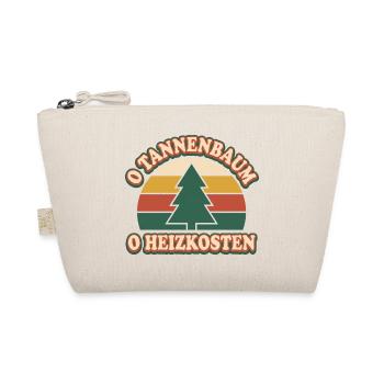 Weihnachten Heizkosten Spruch O Tannenbaum - Bio-Täschchen - Natur - Vorne