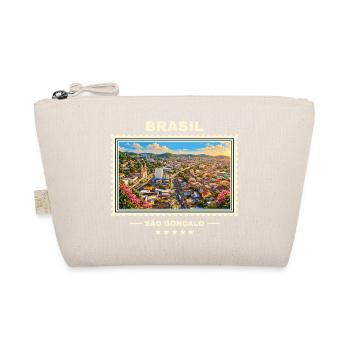 Brasilien São Gonçalo Vintage Reisemarke - Bio-Täschchen - Natur - Vorne