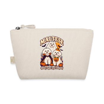Spooky Night Loyal Company – Maltesischer Halloween-Hund - Bio-Täschchen - Natur - Vorne