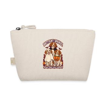 Spooky Night Loyal Company – Brittany Spaniel Hund - Bio-Täschchen - Natur - Vorne