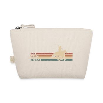 Eat Sleep Ride Repeat Cowboy Rodeo Western Stil - Bio-Täschchen - Natur - Vorne