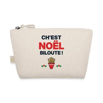 Ch'est Noël biloute – Humor ch'ti Nord - Bio-Täschchen - Natur - Vorne