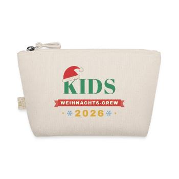 Kids – Weihnachts-Crew 2026 Kinder Partnerlook - Bio-Täschchen - Natur - Vorne