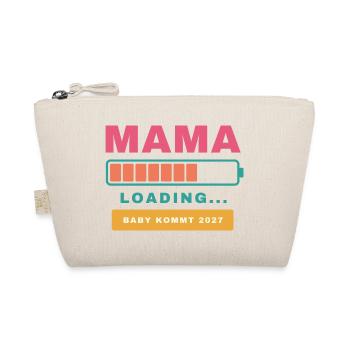 Mama Loading – Baby kommt 2027 - Bio-Täschchen - Natur - Vorne
