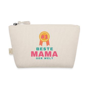 Beste Mama der Welt – Geschenk für Mama - Bio-Täschchen - Natur - Vorne