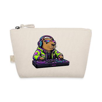 Cyberpunk-DJ Capybara Toy - Bio-Täschchen - Natur - Vorne