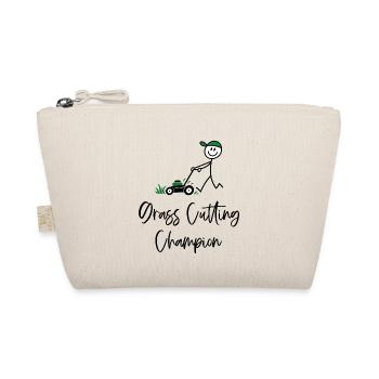 Grass Cutting Champion – Rasenmäher Humor - Bio-Täschchen - Natur - Vorne