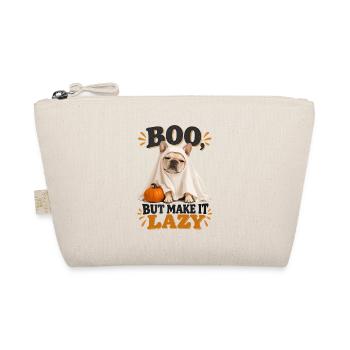  Boo But Make It Lazy Französische Bulldogge - Bio-Täschchen - Natur - Vorne