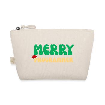 Frohe Programmierer-Weihnachten Lustiges Coding-Tech-Geschenk - Bio-Täschchen - Natur - Vorne