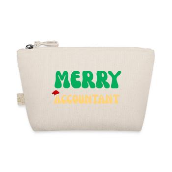 Frohe Buchhalter-Weihnachtspullover CPA-Bürogeschenk - Bio-Täschchen - Natur - Vorne