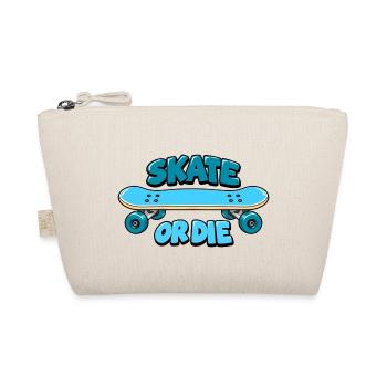 Skate or die retro Design - Bio-Täschchen - Natur - Vorne