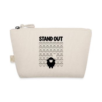 Schwarzes Schaf – Stand Out - Bio-Täschchen - Natur - Vorne