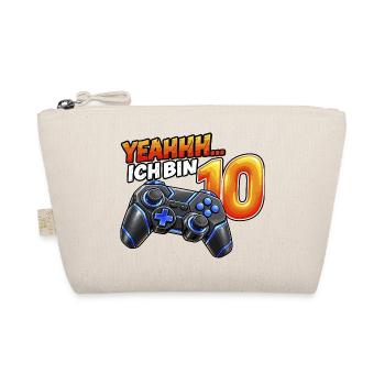 Gaming zum 10. Geburtstag – Yeahhh ich bin 10 - Bio-Täschchen - Natur - Vorne