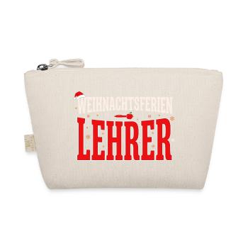 Weihnachtsferien Lehrer Weihnachten Lustig Retro - Bio-Täschchen - Natur - Vorne