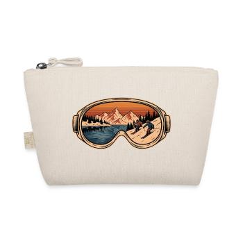 Goggles Mountain Retro Alpinski - Bio-Täschchen - Natur - Vorne