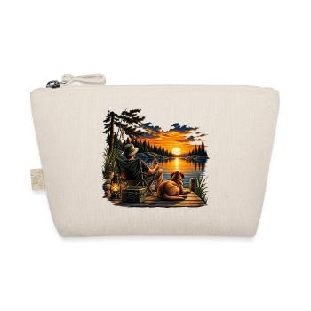 Fisherman's Sunset – Mensch und Hund - Bio-Täschchen - Natur - Vorne