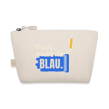 Maler Heute mache ich blau - Bio-Täschchen - Natur - Vorne