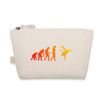 Geschenkidee für einen Hip-Hop-Tänzer mit B-Boying - Bio-Täschchen - Natur - Vorne