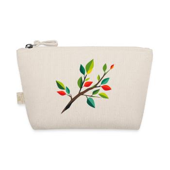 Herbstast mit bunten Blättern  - Bio-Täschchen - Natur - Vorne