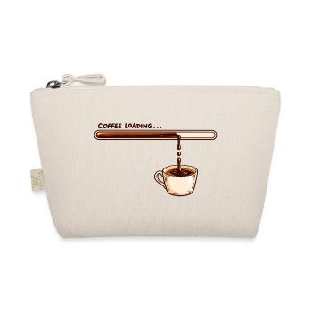 Coffee Loading Kaffee Spruch für Kaffeeliebhaber - Bio-Täschchen - Natur - Vorne