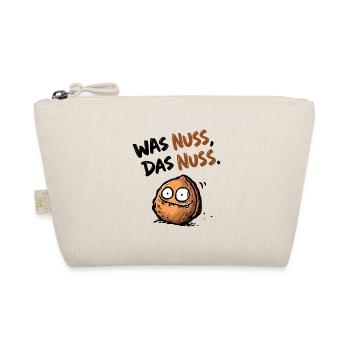 Was Nuss Das Nuss Lustiger Wortwitz Nuss Humor - Bio-Täschchen - Natur - Vorne