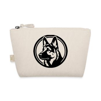Schaeferhund Wappen Logo - Bio-Täschchen - Natur - Vorne