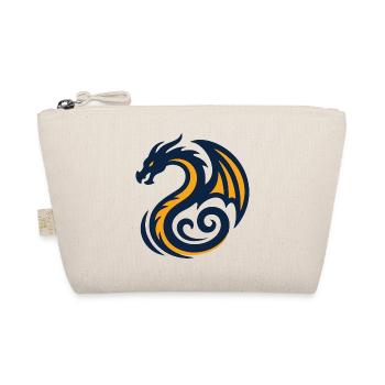 Tribal Drache Wappen Logo - Bio-Täschchen - Natur - Vorne
