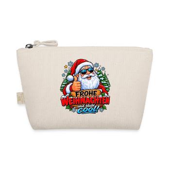 Cooler Weihnachtsmann  - Bio-Täschchen - Natur - Vorne