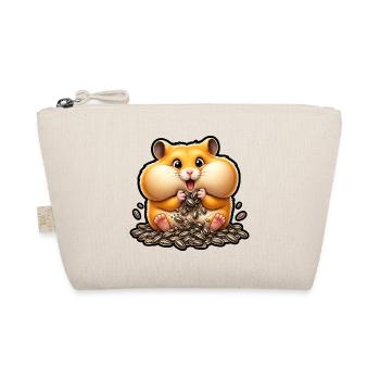 Hamster Backen Sonnenblumenkerne Kawaii Shirt - Bio-Täschchen - Natur - Vorne