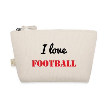 ICH LIEBE FUSSBALL - Bio-Täschchen - Natur - Vorne
