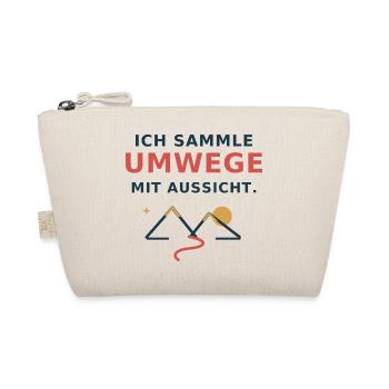 Ich sammle Umwege mit Aussicht – Wanderspruch - Bio-Täschchen - Natur - Vorne
