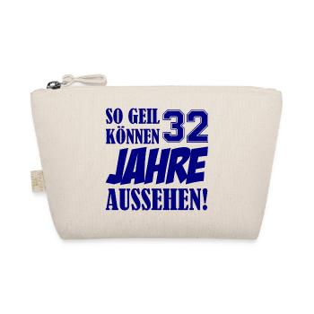 32 Jahre So Geil Design - Bio-Täschchen - Natur - Vorne