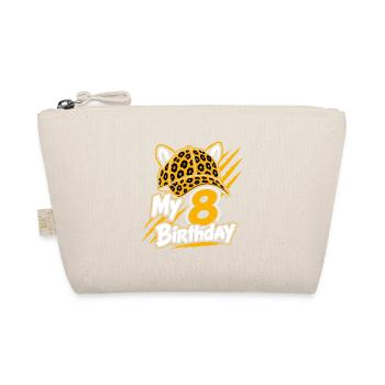 My 8 Birthday Leopard Party - Bio-Täschchen - Natur - Vorne