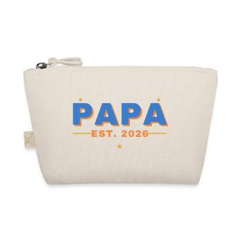 Papa Est. 2026 – Papa seit 2026 - Bio-Täschchen - Natur - Vorne