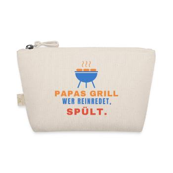 Papas Grill – Wer reinredet, spült. - Bio-Täschchen - Natur - Vorne
